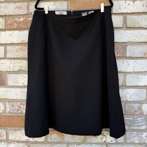 Kasper Black Swing Skirt